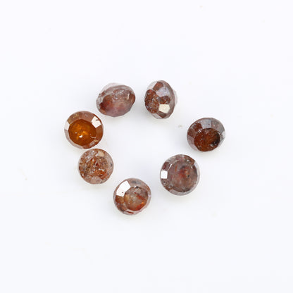 1.09 Carat Natural Red Color Loose Round Rose Cut Diamond For Promise Ring - JayKrishna Diamond