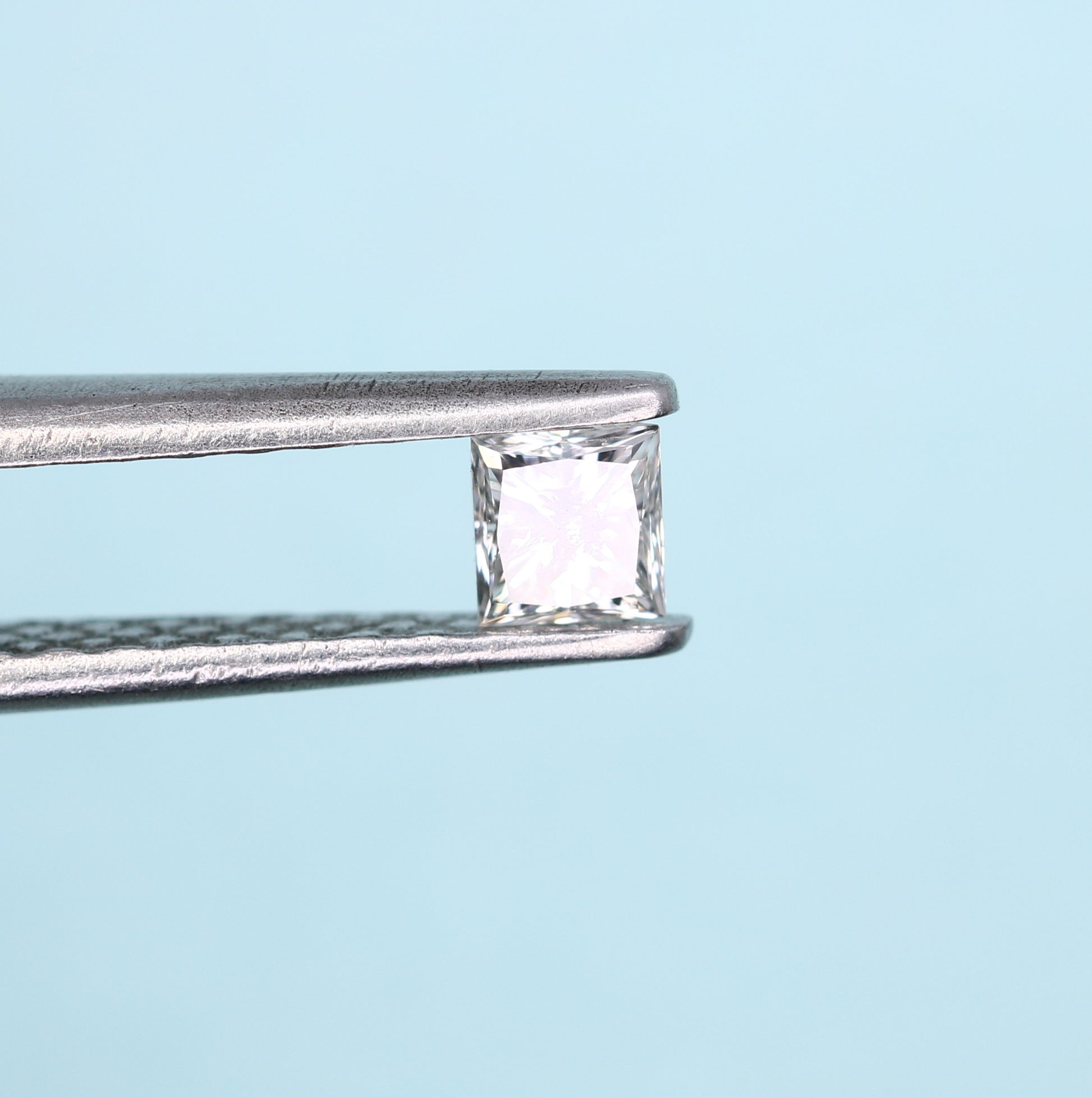 0.21 CT Salt and Pepper Princess Cut Diamond – Ideal for Engagement Rings - JayKrishna Diamond