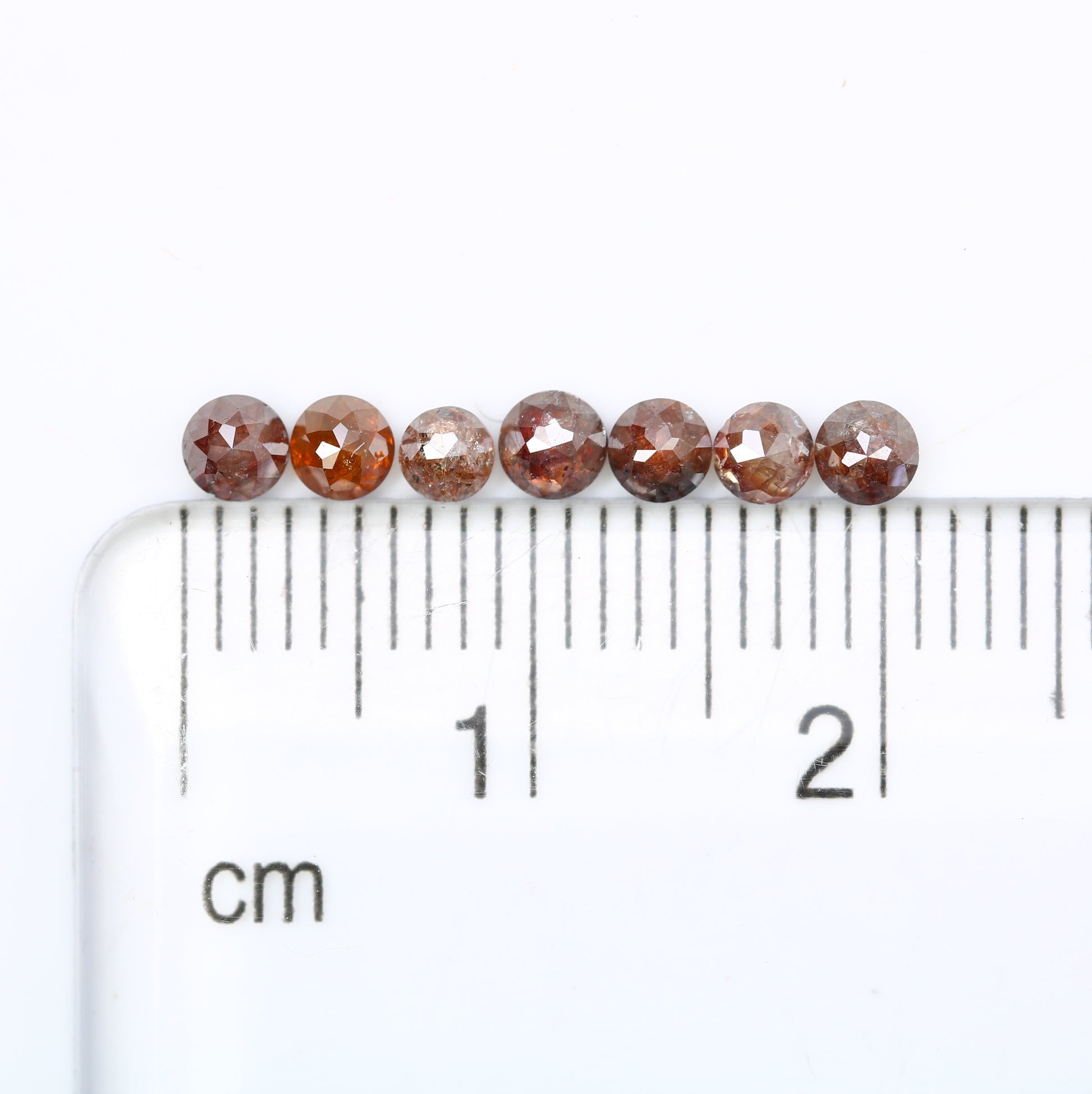 1.09 Carat Natural Red Color Loose Round Rose Cut Diamond For Promise Ring - JayKrishna Diamond
