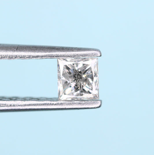 0.20 CT Princess Cut Salt and Pepper Diamond – Stunning for Engagement Rings, Necklaces, Promise Rings, Earrings & Anniversary Gifts - JayKrishna Diamond