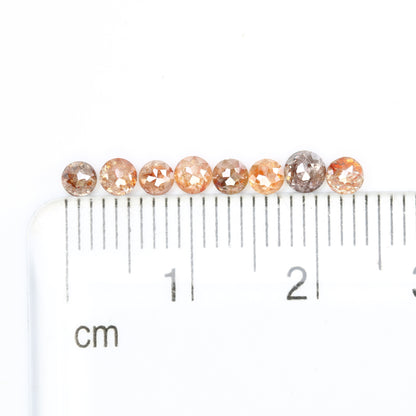 1.27 Carat Fancy Red Color Loose Round Rose Cut Diamond For Promise Ring - JayKrishna Diamond