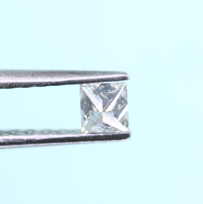 0.20 CT Princess Shape Salt and Pepper Diamond – Perfect for Engagement Rings, Necklaces, Promise Rings, Earrings & Anniversary Gifts - JayKrishna Diamond
