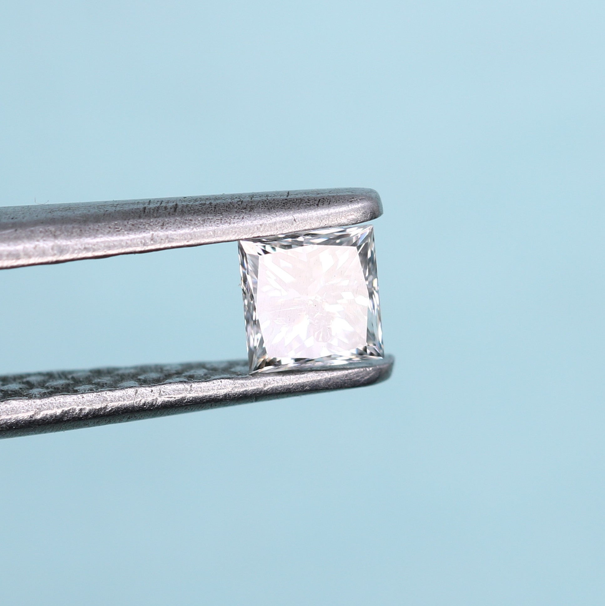 0.21 CT Salt and Pepper Princess Shape Diamond – Ideal for Engagement Rings - JayKrishna Diamond
