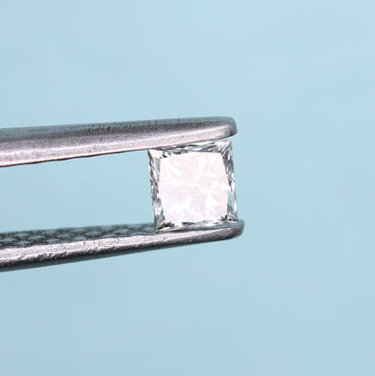 0.21 CT Salt and Pepper Princess Shape Diamond – Ideal for Engagement Rings - JayKrishna Diamond