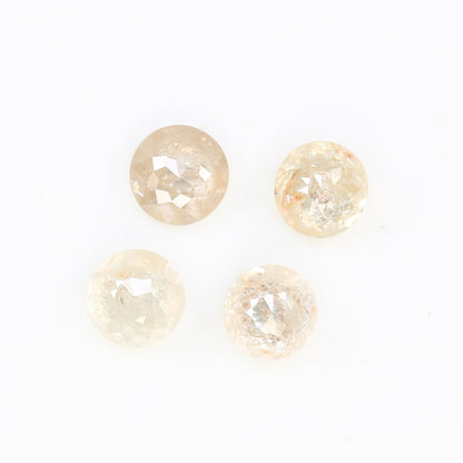 1.50 Carat Light Peach Color Natural Loose Round Rose Cut Diamond For Wedding Ring - JayKrishna Diamond