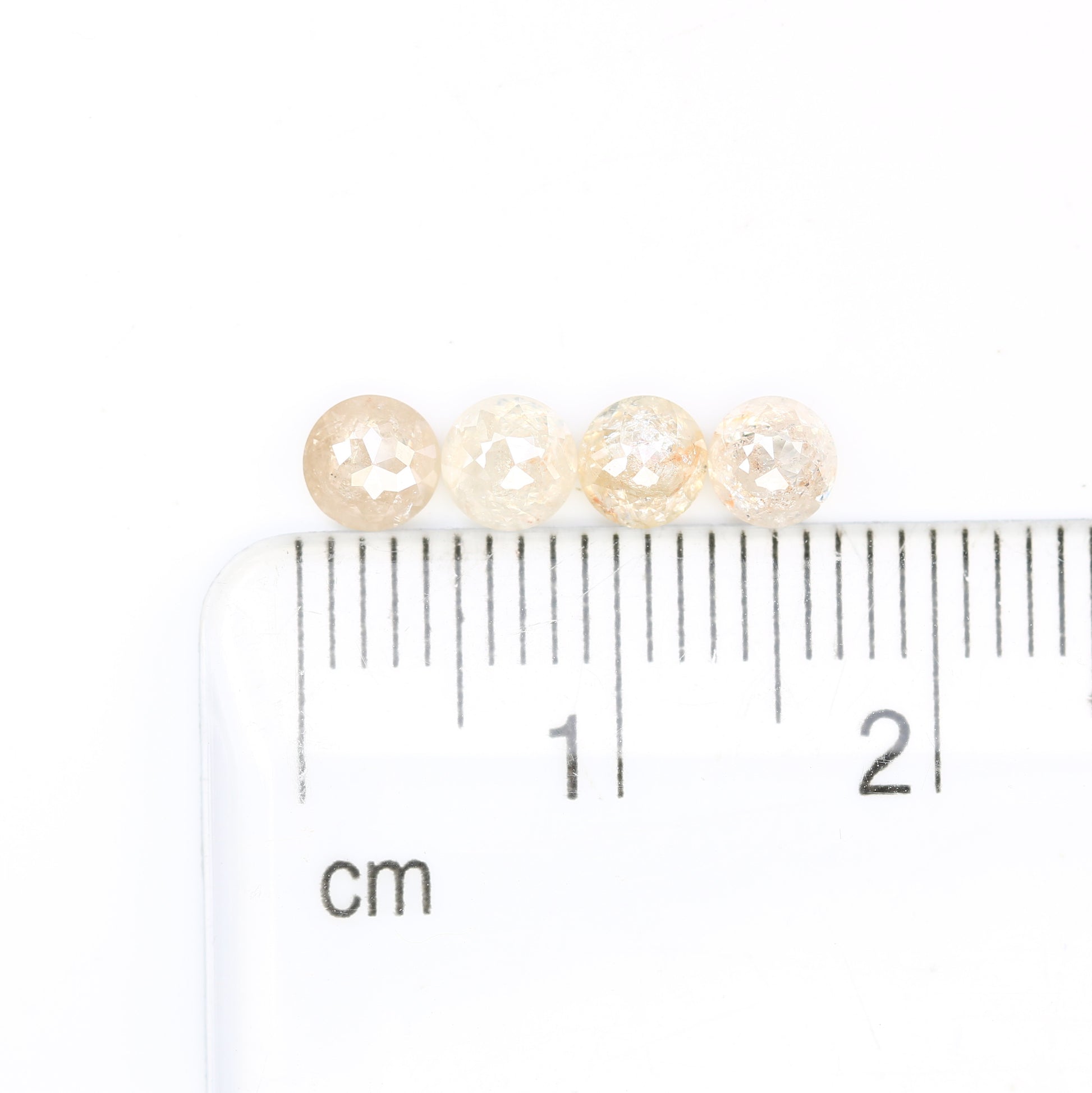 1.50 Carat Light Peach Color Natural Loose Round Rose Cut Diamond For Wedding Ring - JayKrishna Diamond