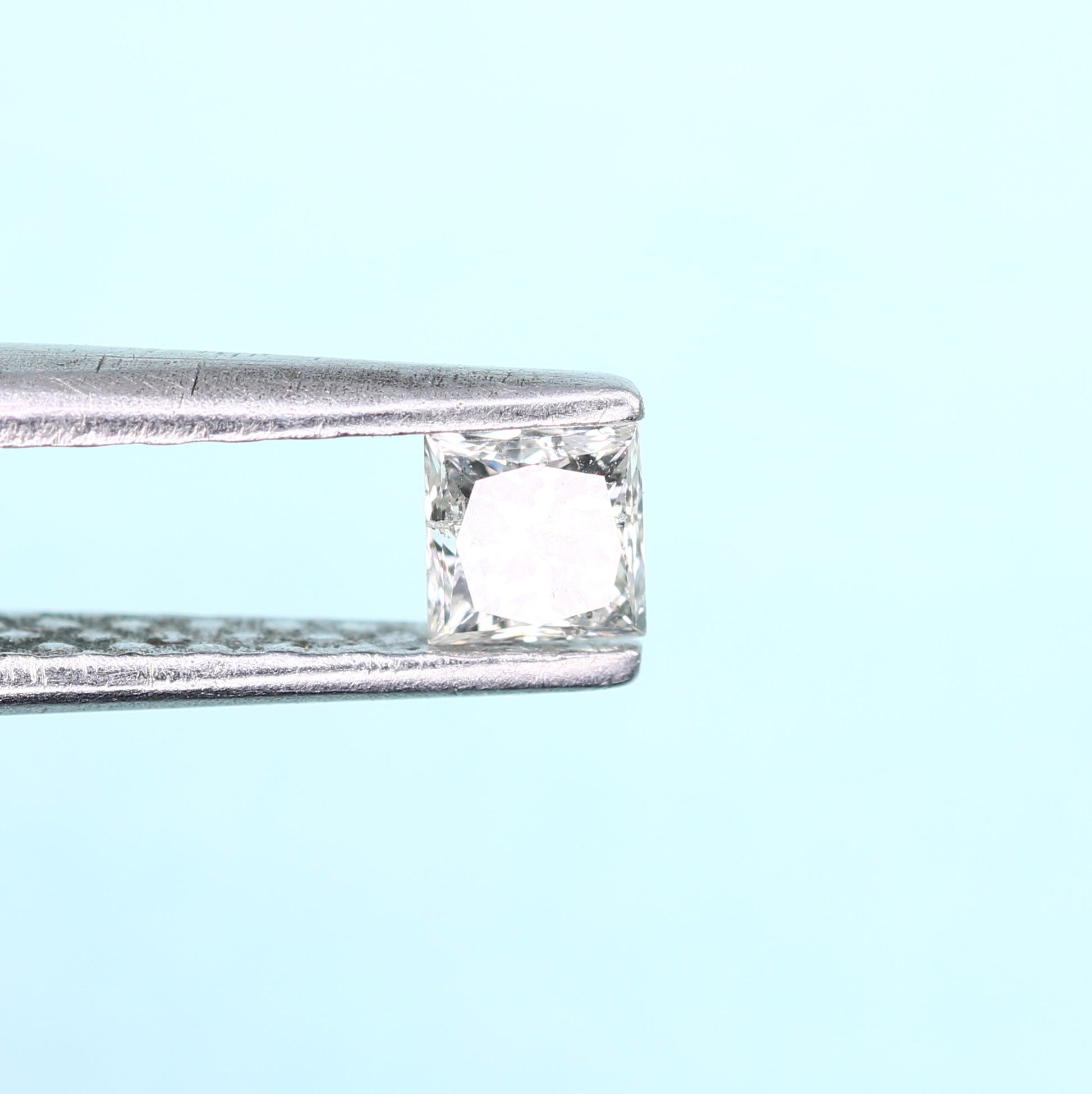 0.22 CT Salt and Pepper Princess Cut Diamond – Perfect for Engagement Rings - JayKrishna Diamond
