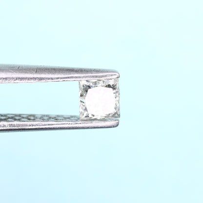 0.22 CT Salt and Pepper Princess Cut Diamond – Perfect for Engagement Rings - JayKrishna Diamond