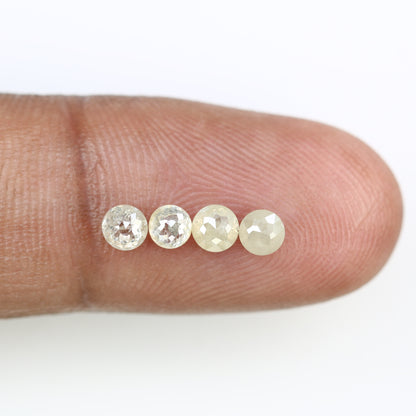 1.09 Carat Grey Color Loose Natural Round Rose Cut Diamond For Wedding Ring - JayKrishna Diamond