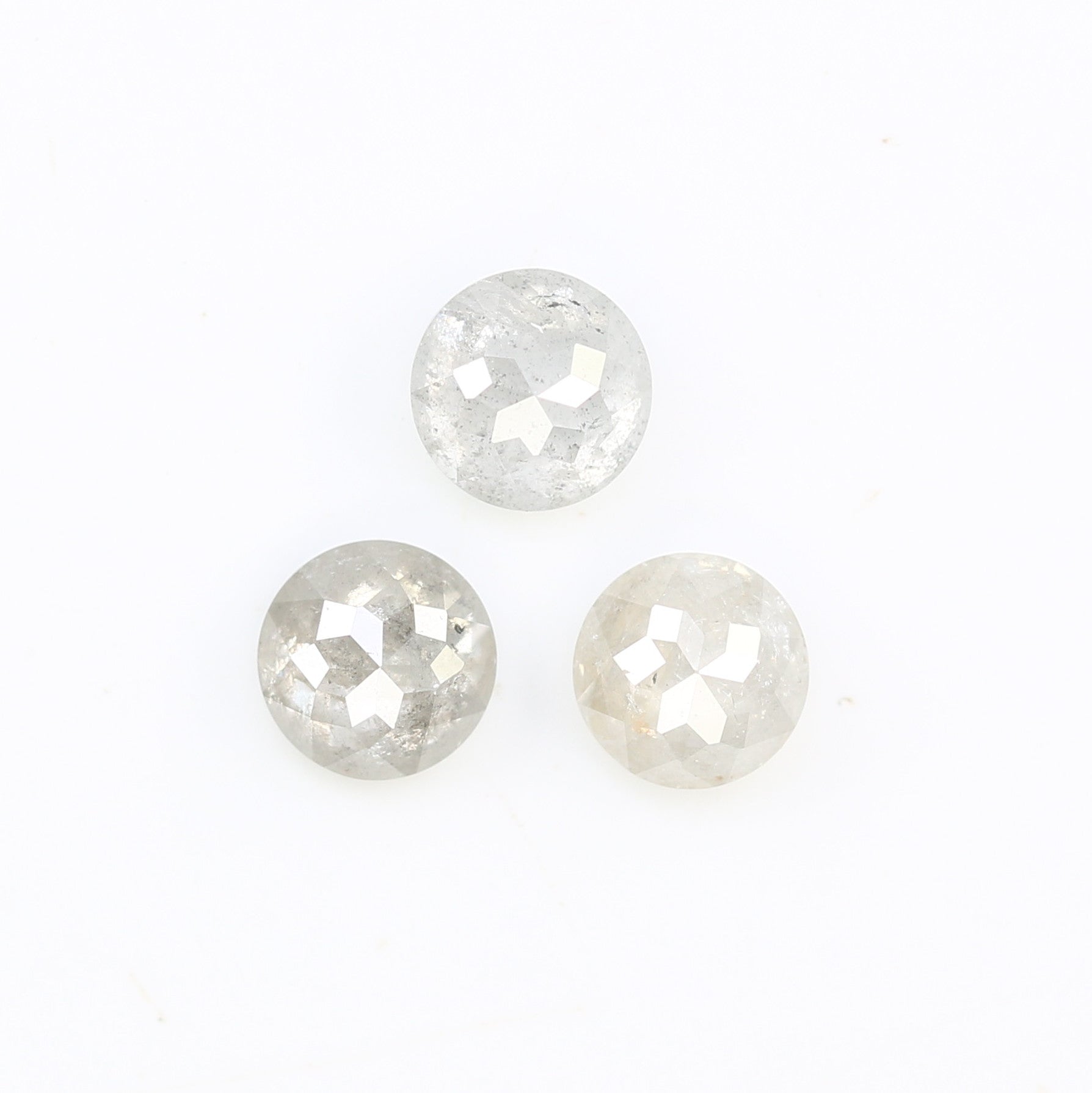 0.89 Carat White Loose Round Rose Cut Natural Diamond For Wedding Ring - JayKrishna Diamond