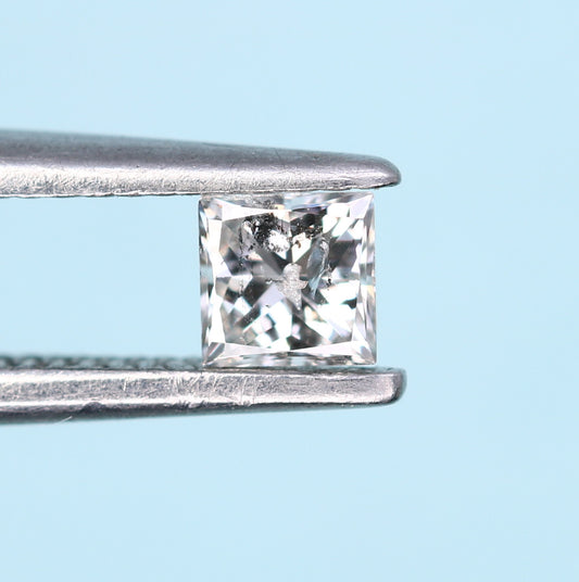 0.18 CT Salt and Pepper Princess Cut Diamond - Perfect for Engagement Rings, Necklaces, Promise Rings, Earrings, and Anniversary Gifts - JayKrishna Diamond