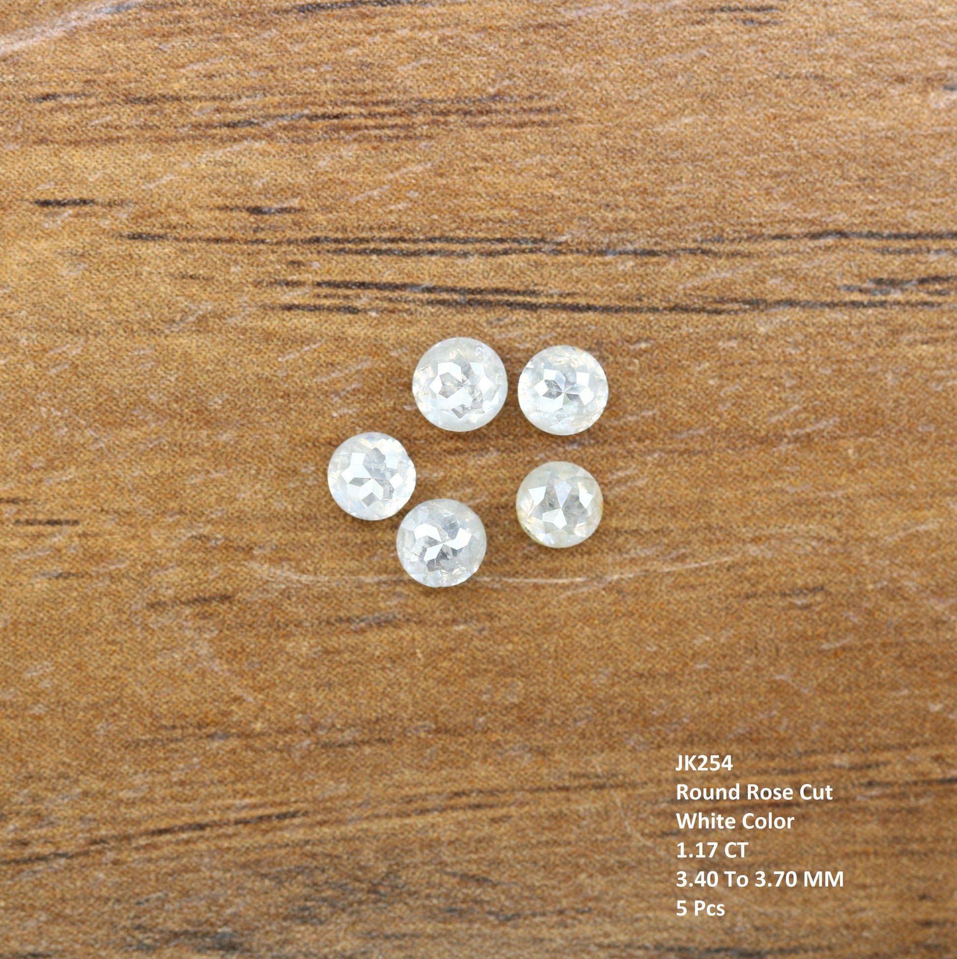 1.17 Carat White Color Natural Loose Antique Round Rose Cut Diamond For Galaxy Ring - JayKrishna Diamond