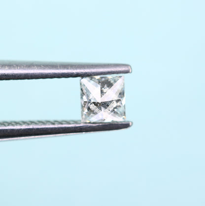 0.18 CT Salt and Pepper Princess Cut Diamond - Perfect for Engagement Rings, Necklaces, Promise Rings, Earrings, and Anniversary Gifts - JayKrishna Diamond