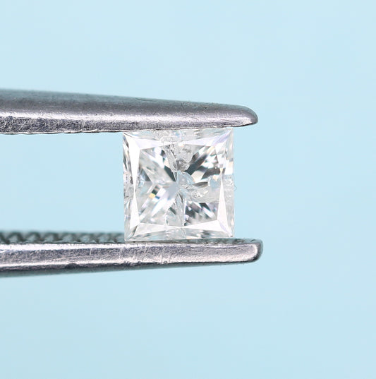0.19 CT Princess Cut Salt And Pepper Diamond For Engagement Ring, Necklaces, Promise Rings, Earrings, and Bracelets Gift For Anniversary - JayKrishna Diamond