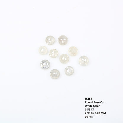 1.56 Carat White Color Natural Loose Round Rose Cut Diamond For Wedding Ring - JayKrishna Diamond