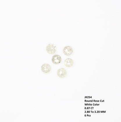0.87 Carat White Color Natural Loose Round Rose Cut Diamond For Wedding Ring - JayKrishna Diamond