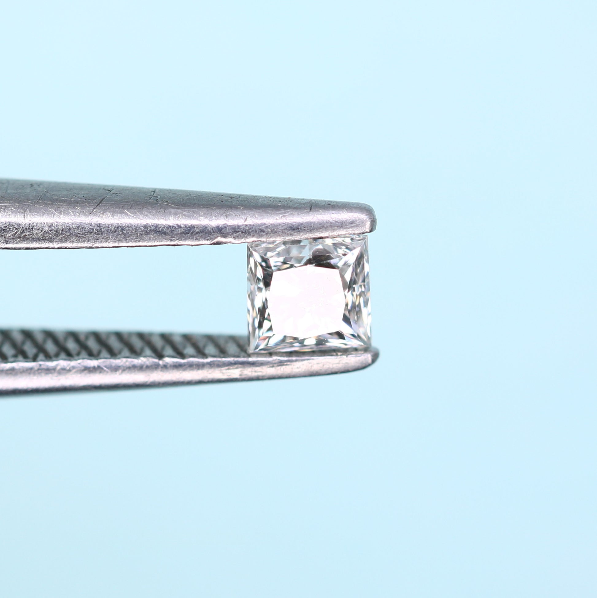 0.21 CT Salt and Pepper Princess Shape Diamond – Perfect for Engagement Rings - JayKrishna Diamond