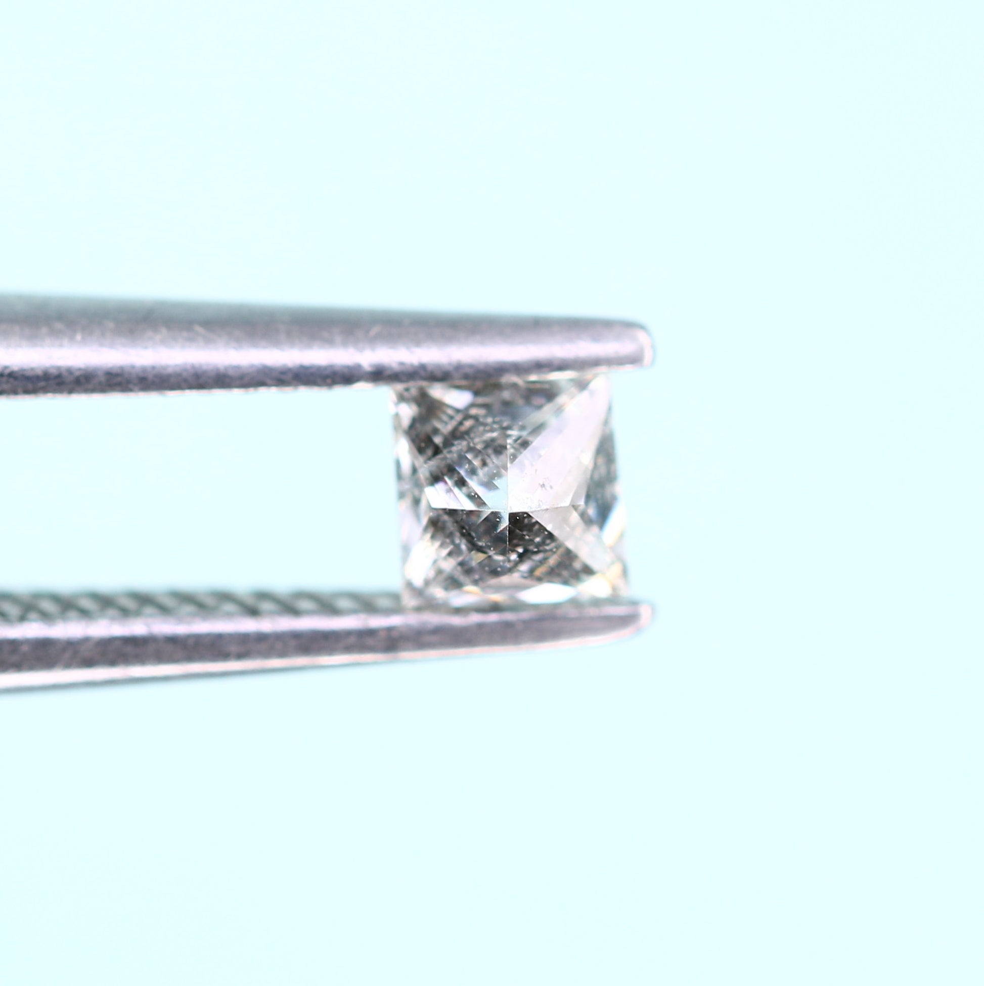 0.21 CT Salt and Pepper Princess Shape Diamond – Perfect for Engagement Rings - JayKrishna Diamond