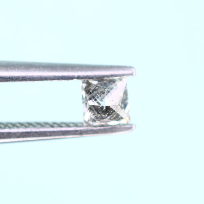 0.21 CT Salt and Pepper Princess Shape Diamond – Perfect for Engagement Rings - JayKrishna Diamond