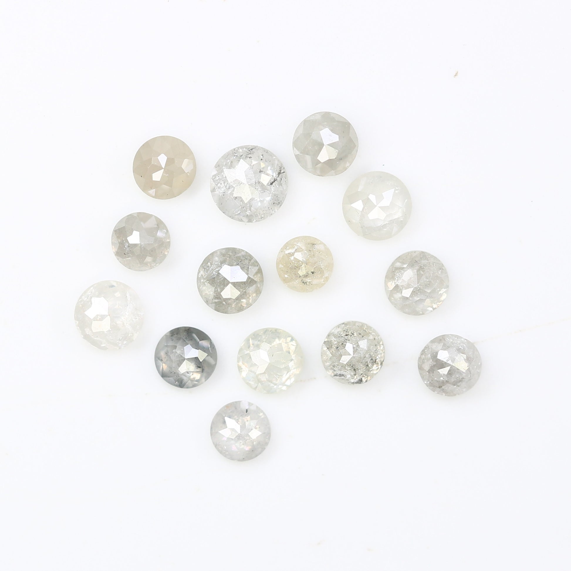 1.20 Carat White Diamond, Round Shape Diamond, Rose Cut Diamond, Wedding Ring - JayKrishna Diamond