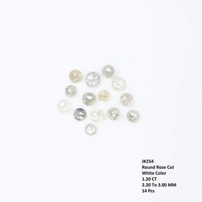 1.20 Carat White Diamond, Round Shape Diamond, Rose Cut Diamond, Wedding Ring - JayKrishna Diamond