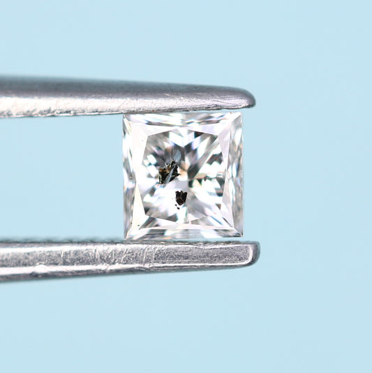 0.21 CT Salt and Pepper Princess Cut Diamond – Perfect for Engagement Rings - JayKrishna Diamond