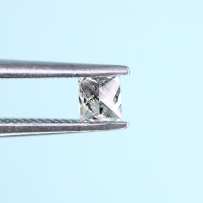 0.21 CT Salt and Pepper Princess Cut Diamond – Perfect for Engagement Rings - JayKrishna Diamond