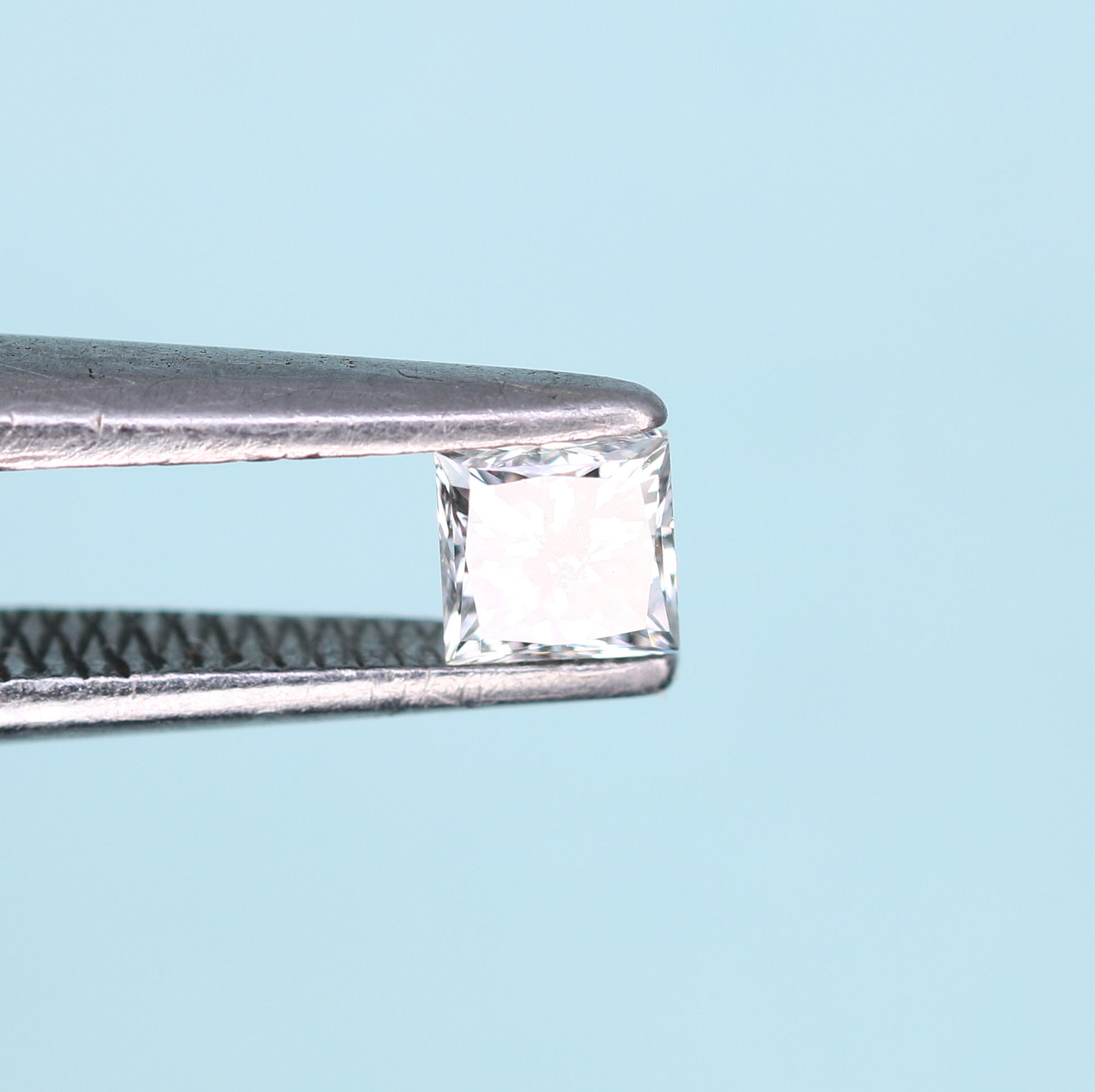 0.21 CT Princess Cut Salt and Pepper Diamond – Perfect for Engagement Rings and Custom Jewelry - JayKrishna Diamond