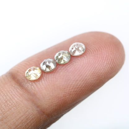 1.24 Carat 3.90 MM Multi Color Natural Loose Fancy Round Rose Cut Diamond For Galaxy Ring - JayKrishna Diamond