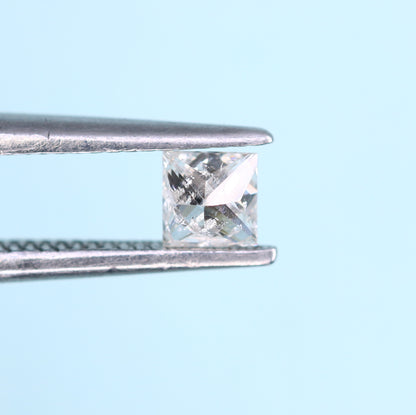 0.18 CT Princess Shape Salt and Pepper Diamond - Ideal for Engagement Rings, Necklaces, Promise Rings, Earrings, and Anniversary Gifts - JayKrishna Diamond