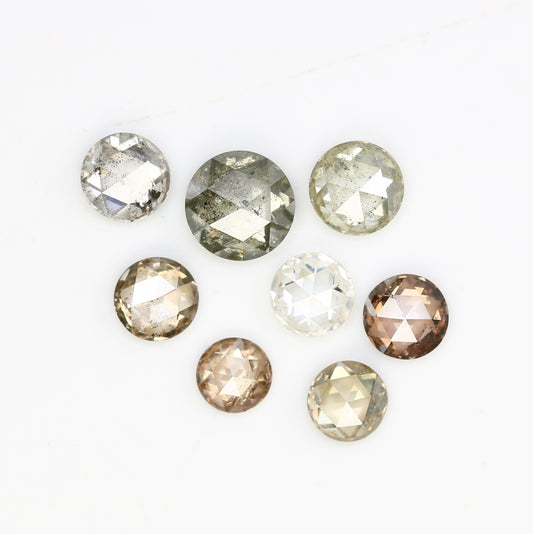 1.23 Carat Fancy Color Loose Round Rose Cut Diamond For Wedding Ring - JayKrishna Diamond