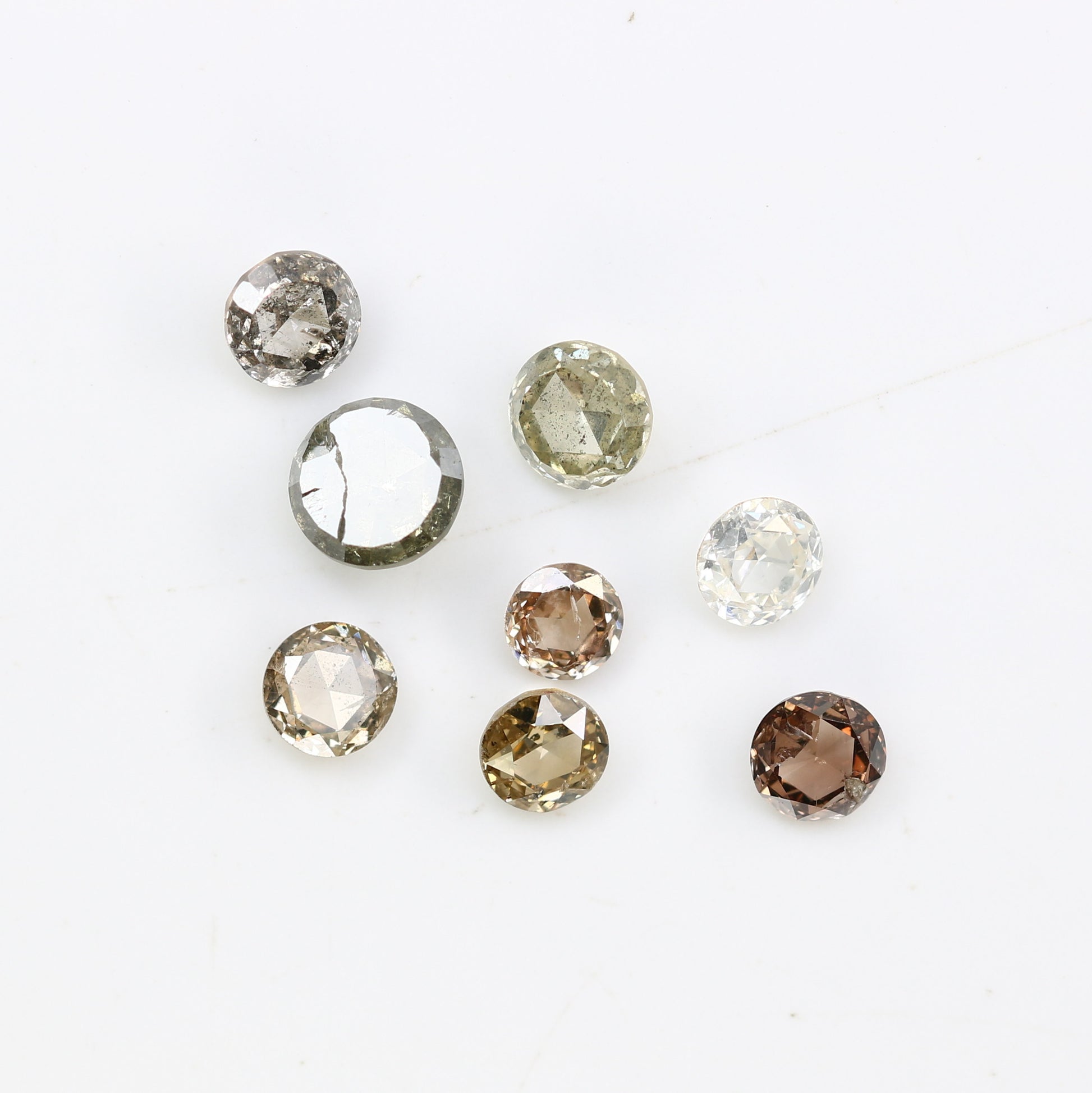 1.23 Carat Fancy Color Loose Round Rose Cut Diamond For Wedding Ring - JayKrishna Diamond