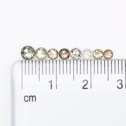 1.23 Carat Fancy Color Loose Round Rose Cut Diamond For Wedding Ring - JayKrishna Diamond
