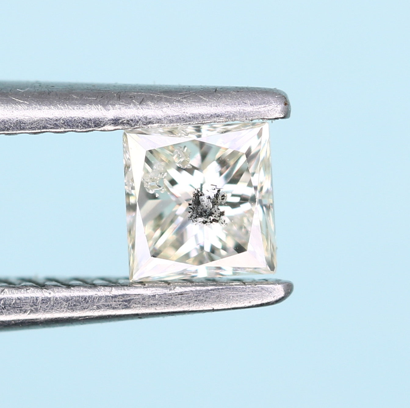 0.19 CT Princess Cut Salt and Pepper Diamond - Ideal for Engagement Rings, Necklaces, Promise Rings, Earrings, and Anniversary Gifts - JayKrishna Diamond