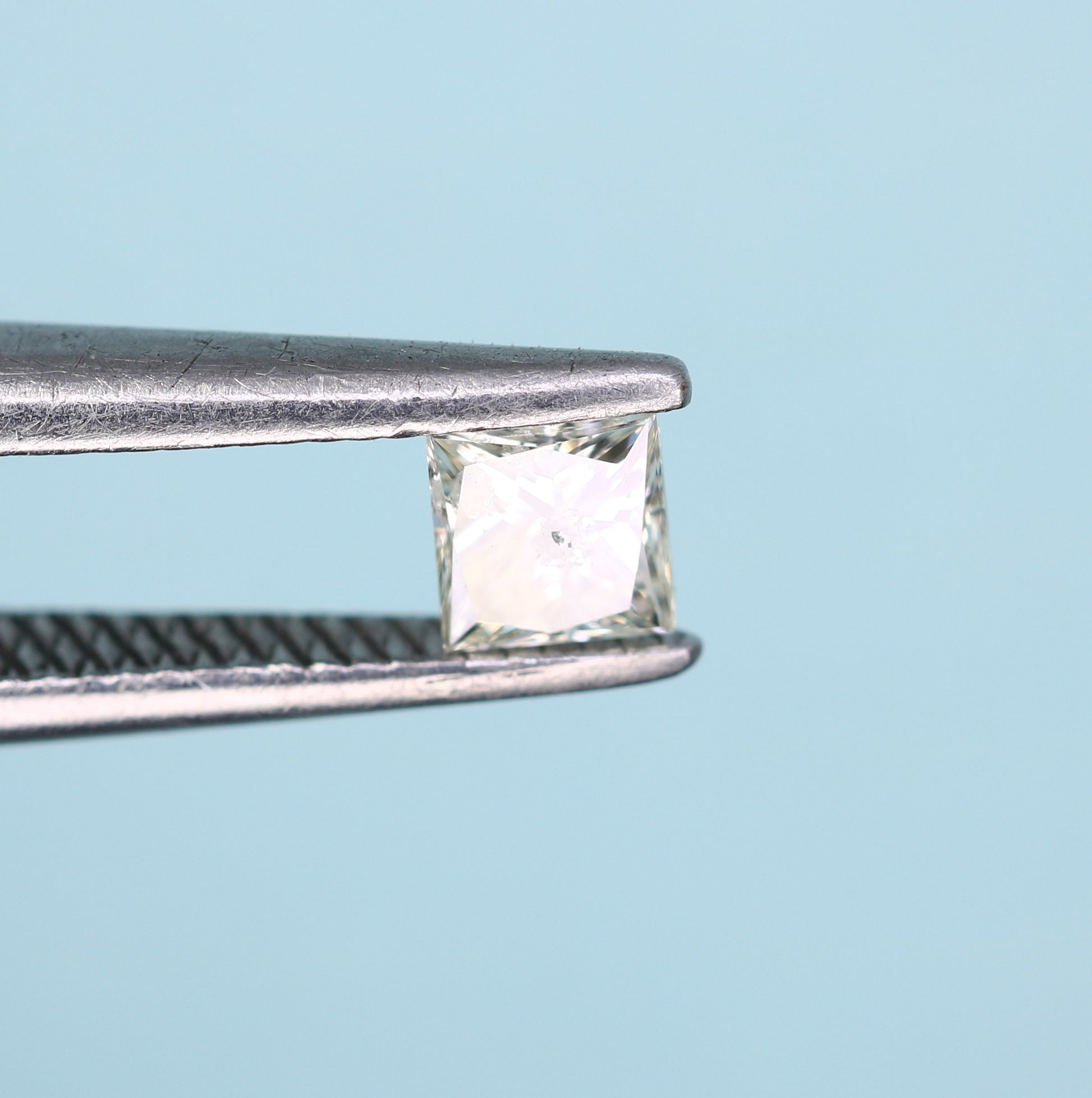 0.19 CT Princess Cut Salt and Pepper Diamond - Ideal for Engagement Rings, Necklaces, Promise Rings, Earrings, and Anniversary Gifts - JayKrishna Diamond