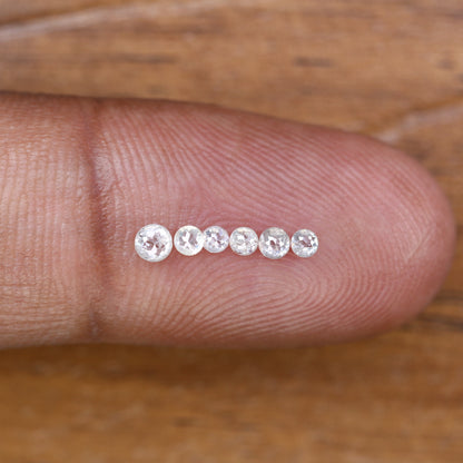0.35 Carat Natural White Round Rose Cut Diamond | 2.00-2.70MM Loose Diamond for Custom Wedding Rings & Vintage Engagement Jewelry - JayKrishna Diamond