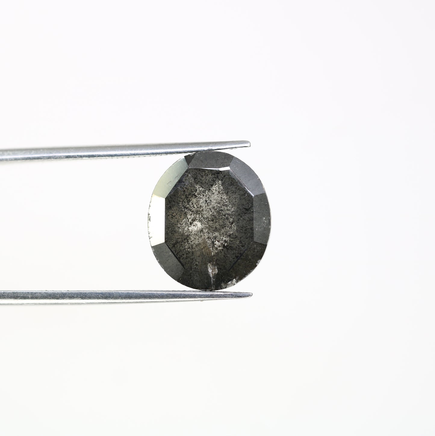 6.24 CT Salt And Pepper Oval Cut Diamond For Engagement Ring - JayKrishna Diamond