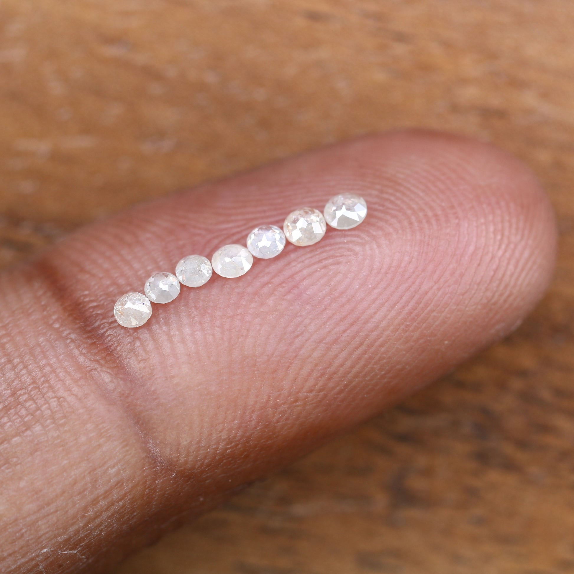 Elegant 0.35 Carat White Rose Cut Diamond | Perfect for Engagement Rings | 2.00-2.40 MM - JayKrishna Diamond