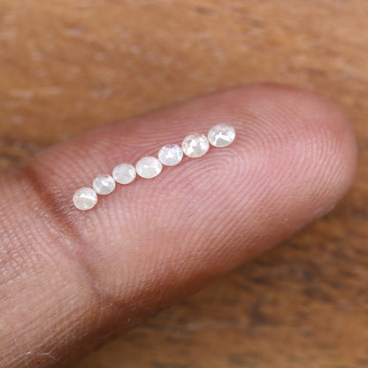 Elegant 0.35 Carat White Rose Cut Diamond | Perfect for Engagement Rings | 2.00-2.40 MM - JayKrishna Diamond
