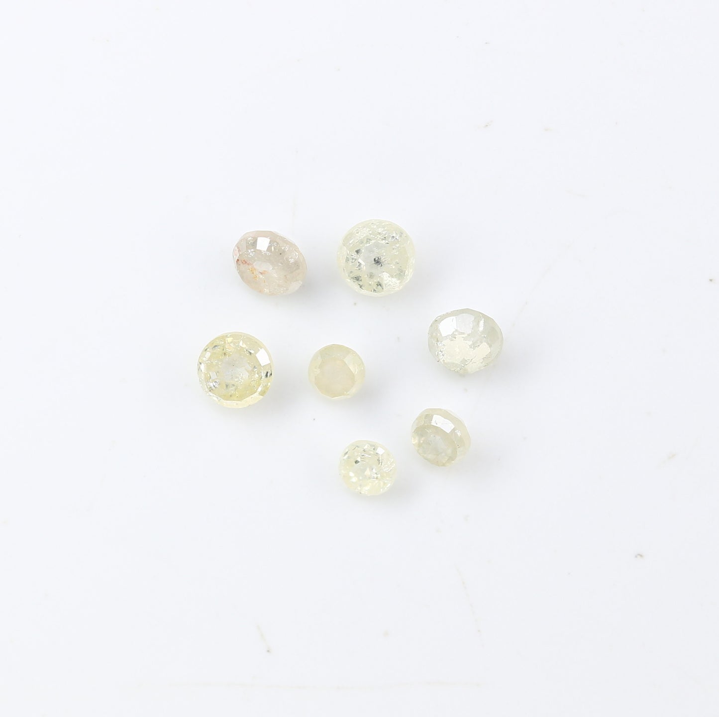 0.46 Carat Light Yellow Rose Cut Diamond | Loose Round Natural Diamond for Wedding or Engagement Ring - JayKrishna Diamond