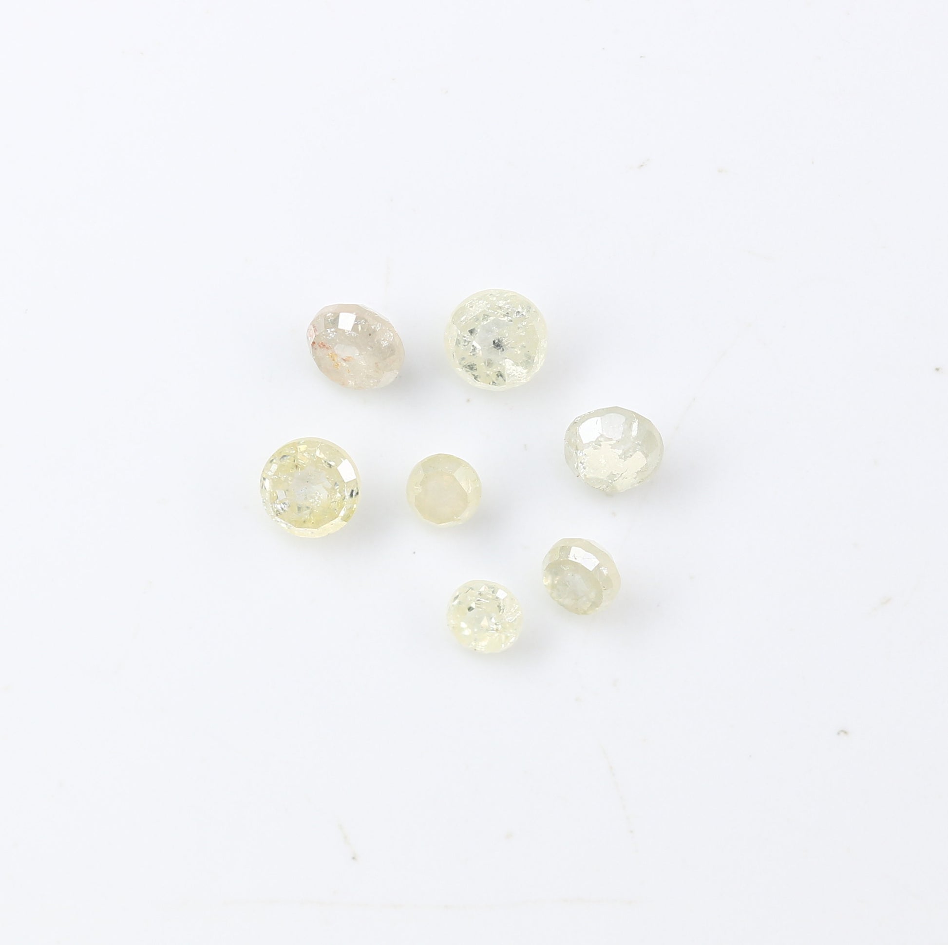 0.46 Carat Light Yellow Rose Cut Diamond | Loose Round Natural Diamond for Wedding or Engagement Ring - JayKrishna Diamond