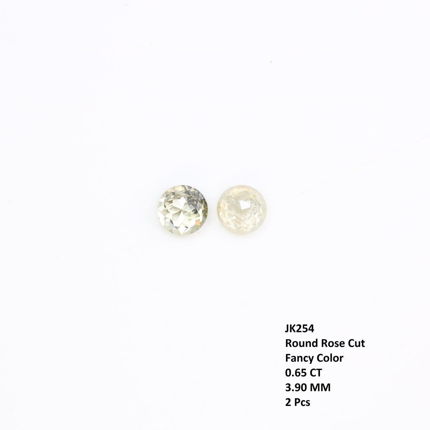 0.65 CT Fancy Natural Loose Round Rose Cut Diamond (3.90 MM) for Galaxy Ring - Unique Gemstone for Celestial-Inspired Jewelry Design - JayKrishna Diamond