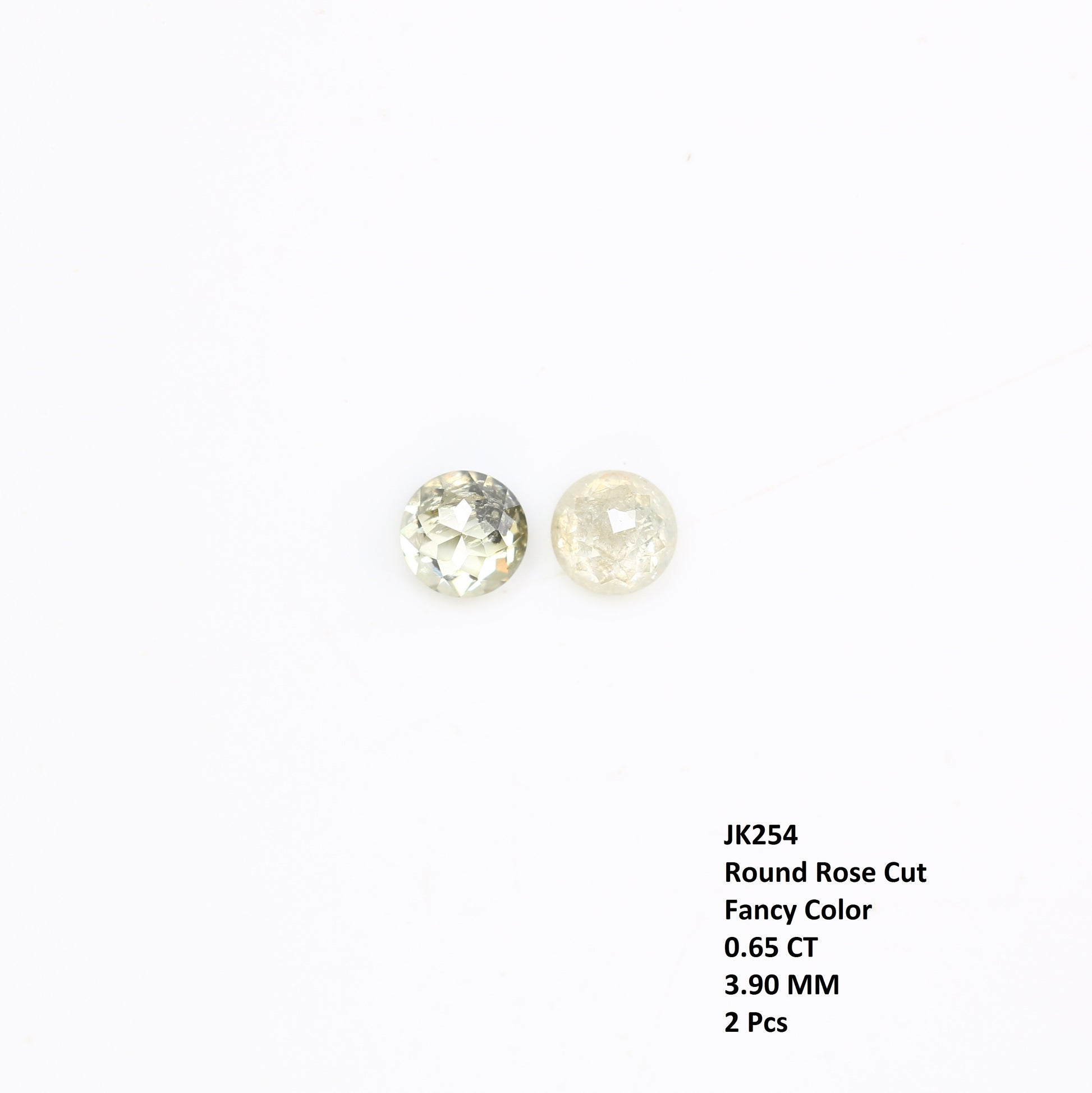 0.65 CT Fancy Natural Loose Round Rose Cut Diamond (3.90 MM) for Galaxy Ring - Unique Gemstone for Celestial-Inspired Jewelry Design - JayKrishna Diamond