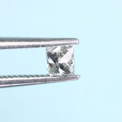 0.20 CT Princess Shape Salt and Pepper Diamond – Ideal for Engagement Rings, Necklaces, Promise Rings, Earrings & Anniversary Gifts - JayKrishna Diamond