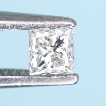 0.18 CT Salt and Pepper Princess Cut Diamond - Ideal for Engagement Rings, Diamond Necklaces, Earrings, and Bracelets - JayKrishna Diamond