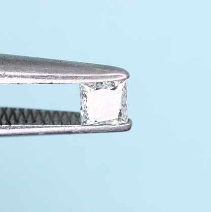 0.18 CT Salt and Pepper Princess Cut Diamond - Ideal for Engagement Rings, Diamond Necklaces, Earrings, and Bracelets - JayKrishna Diamond