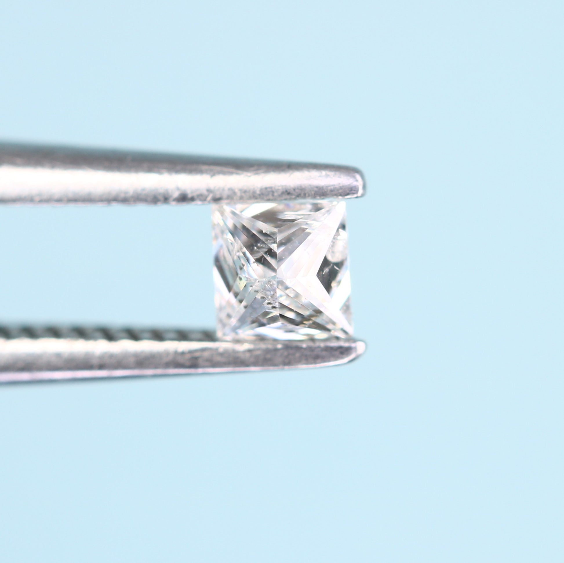 0.18 CT Salt and Pepper Princess Cut Diamond - Ideal for Engagement Rings, Diamond Necklaces, Earrings, and Bracelets - JayKrishna Diamond