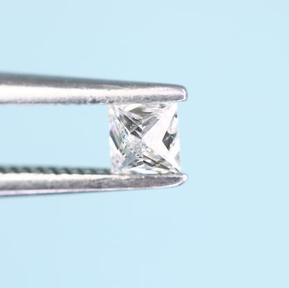 0.18 CT Salt and Pepper Princess Cut Diamond - Ideal for Engagement Rings, Diamond Necklaces, Earrings, and Bracelets - JayKrishna Diamond