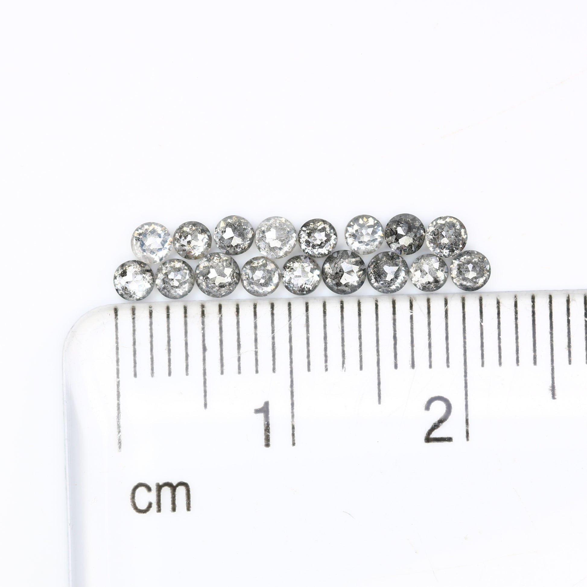 1.18 CT Natural Salt And Pepper Round Rose Cut Diamond For Engagement Ring - JayKrishna Diamond