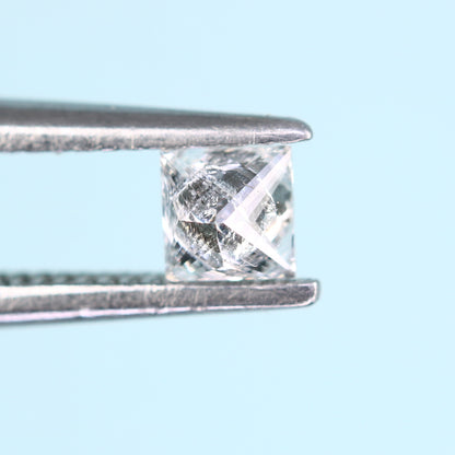 0.18 CT Princess Cut Salt and Pepper Diamond - Perfect for Engagement Rings, Necklaces, Earrings, and Custom Jewelry - JayKrishna Diamond